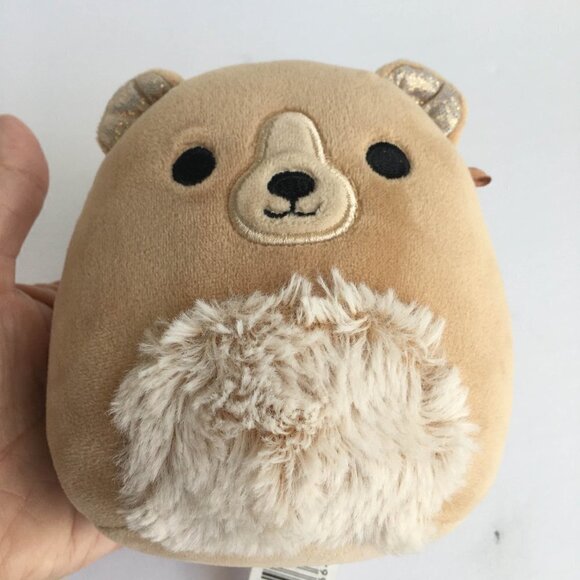 Small Squishmallows Omar the Fuzzy Belly Grizzly Teddy Bear Plush Stuffed Toy - Picture 7 of 8